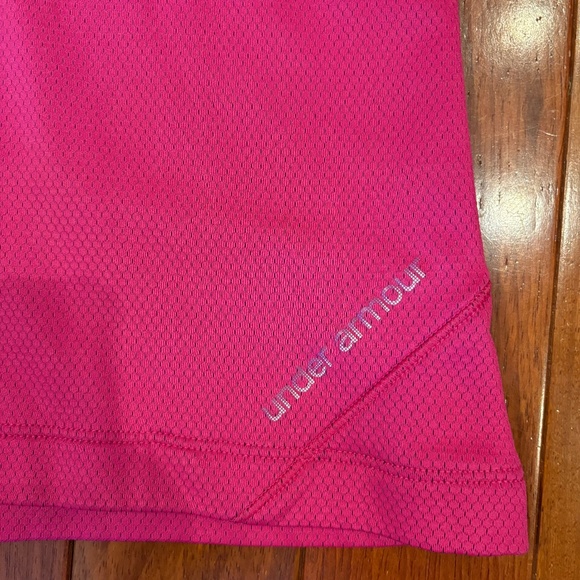 Under Armour Coldgear Pullover Hoodie Womens XL Fitted Coupe Ajustee Purple Pink - Picture 5 of 6